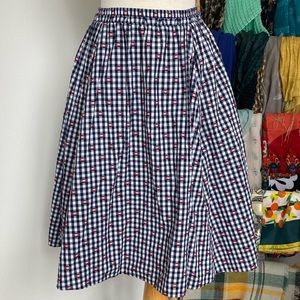 Anthropologie Maeve gingham skirt